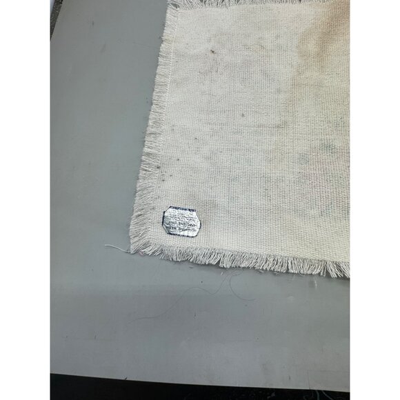 Vintage Christmas Themed Fringe Placemats Set Of 2 18"x13" Used READ - Picture 8 of 9